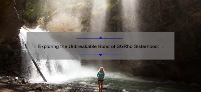 Exploring the Unbreakable Bond of SGRho Sisterhood: A Journey of Empowerment and Support