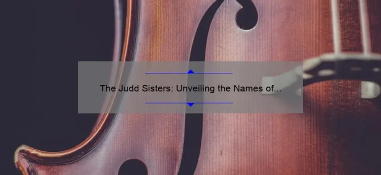 The Judd Sisters: Unveiling the Names of Country Music's Iconic Duo