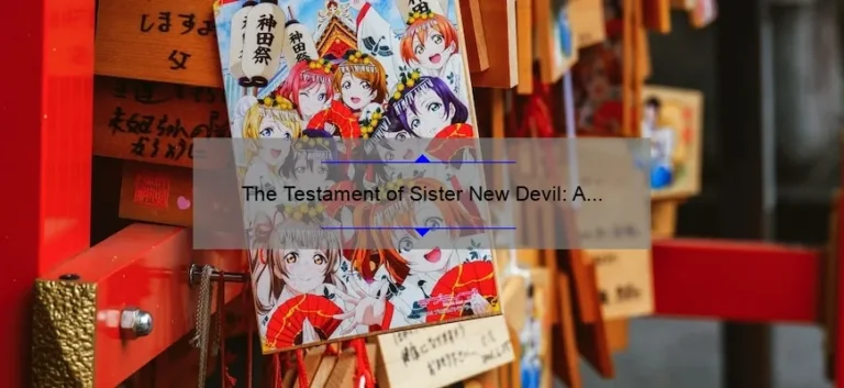 The Testament of Sister New Devil: A Must-Watch Anime for Fans of Action and Romance