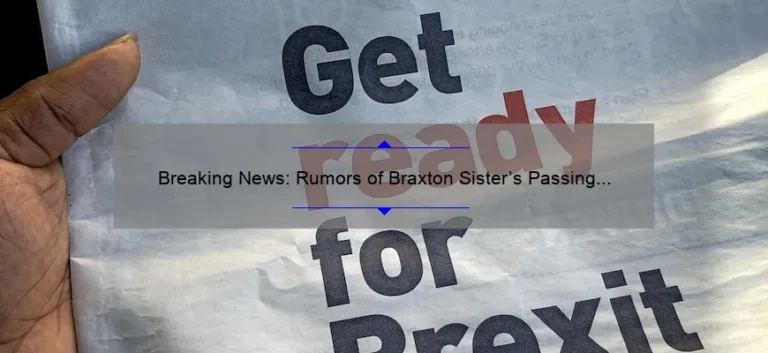 Rumors of Braxton Sister's Passing