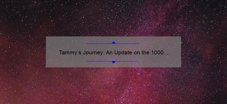 Tammy's Journey: An Update on the 1000 Pound Sisters Star's Progress