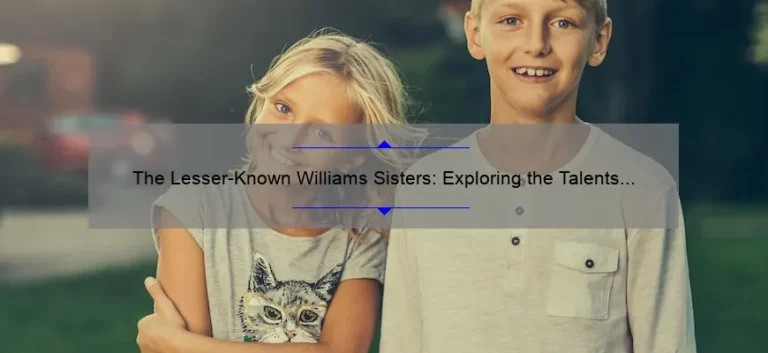 The Lesser-Known Williams Sisters: Exploring the Talents and Achievements of Venus and Serena's Siblings