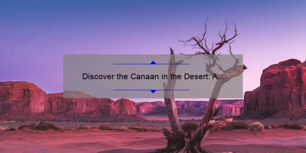 Discover the Canaan in the Desert: A Journey with the Evangelical Sisterhood of Mary [Useful Tips and Statistics]