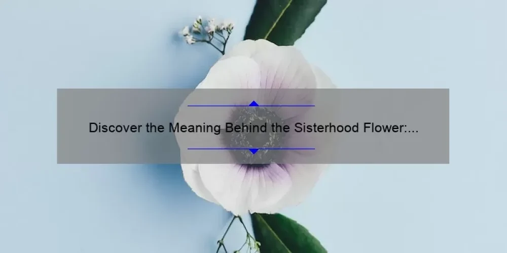 Discover the Meaning Behind the Sisterhood Flower: A Guide to Choosing the Perfect Bloom [With Stats and Stories]