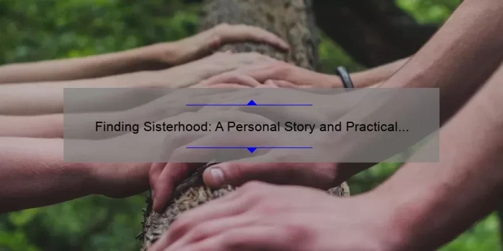 Finding Sisterhood: A Personal Story and Practical Guide [with Stats and Tips] for Women in Search of Connection