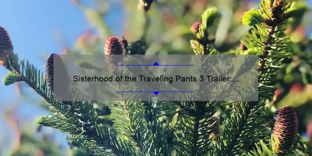 Sisterhood of the Traveling Pants 3 Trailer: A Must-See Story with Useful Info and Stats [For Fans and Newcomers]