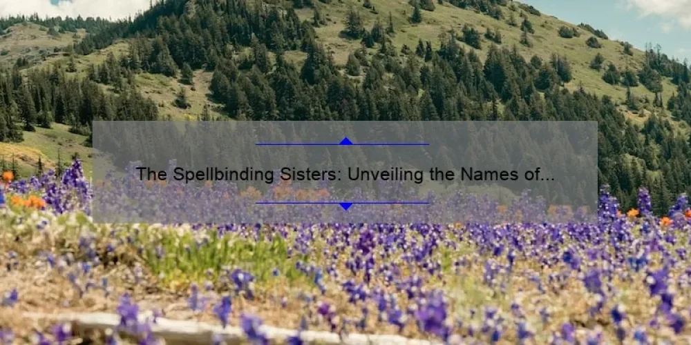 The Spellbinding Sisters: Unveiling the Names of the Hocus Pocus Trio